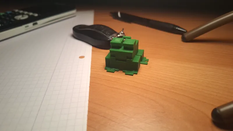 Minecraft Frog Keychain