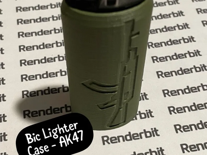 Bic Lighter Case - AK47 Rifle