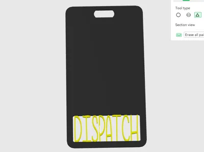 Dispatch Badge Plate