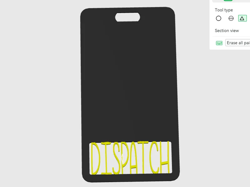 Dispatch Badge Plate