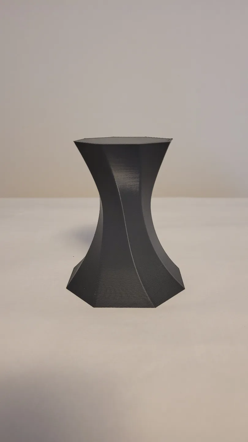 Distorted Stand Twisted Hexagonal Stand for Figurine (No Support) by Livano - MakerWorld