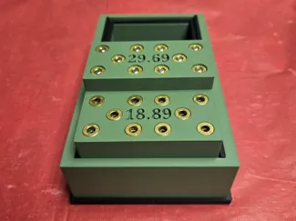 9mm Cartridge and case overall length gauge