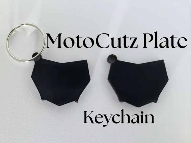 Mini MotoCutz Plate Keychain 