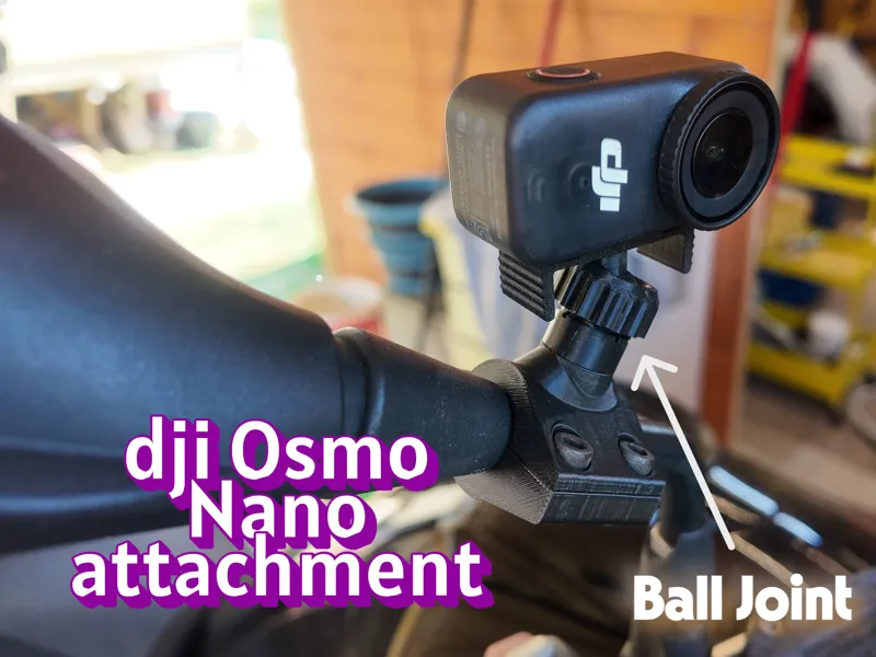 DJI Osmo Nano pipe oriantable attachment