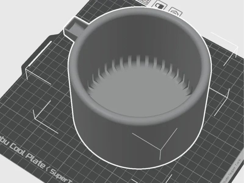 Pot with water inlet - 12.5cm plants without repot