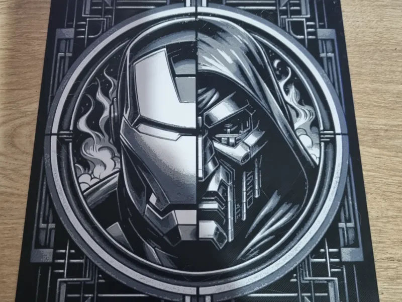 Hero VS Villain - Art Deco Hueforge