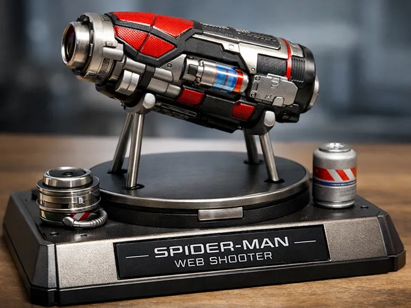 Futuristic Spiderman Web Shooter Display