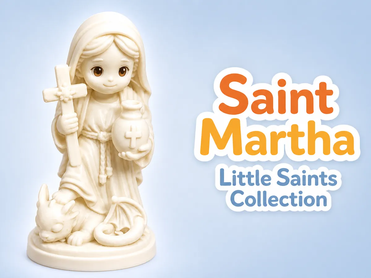 Saint Martha – Little Saints Collection - Free 3D Print Model - MakerWorld