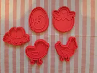 Emporte-pièces cycle de vie du poulet (pâte à modeler) — photo 1