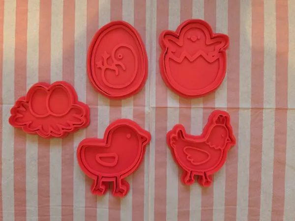 Emporte-pièces cycle de vie du poulet (pâte à modeler)