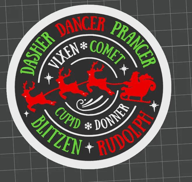 santa coasters