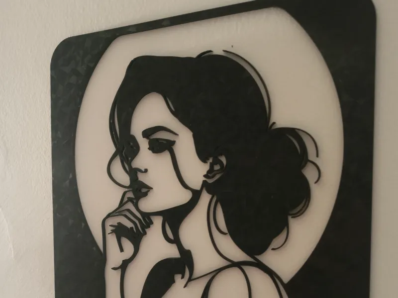 MYSTERIOUS WOMAN WALL ART