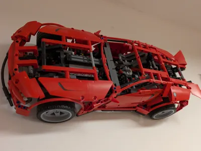 Wall Mount Red Super Car 8070