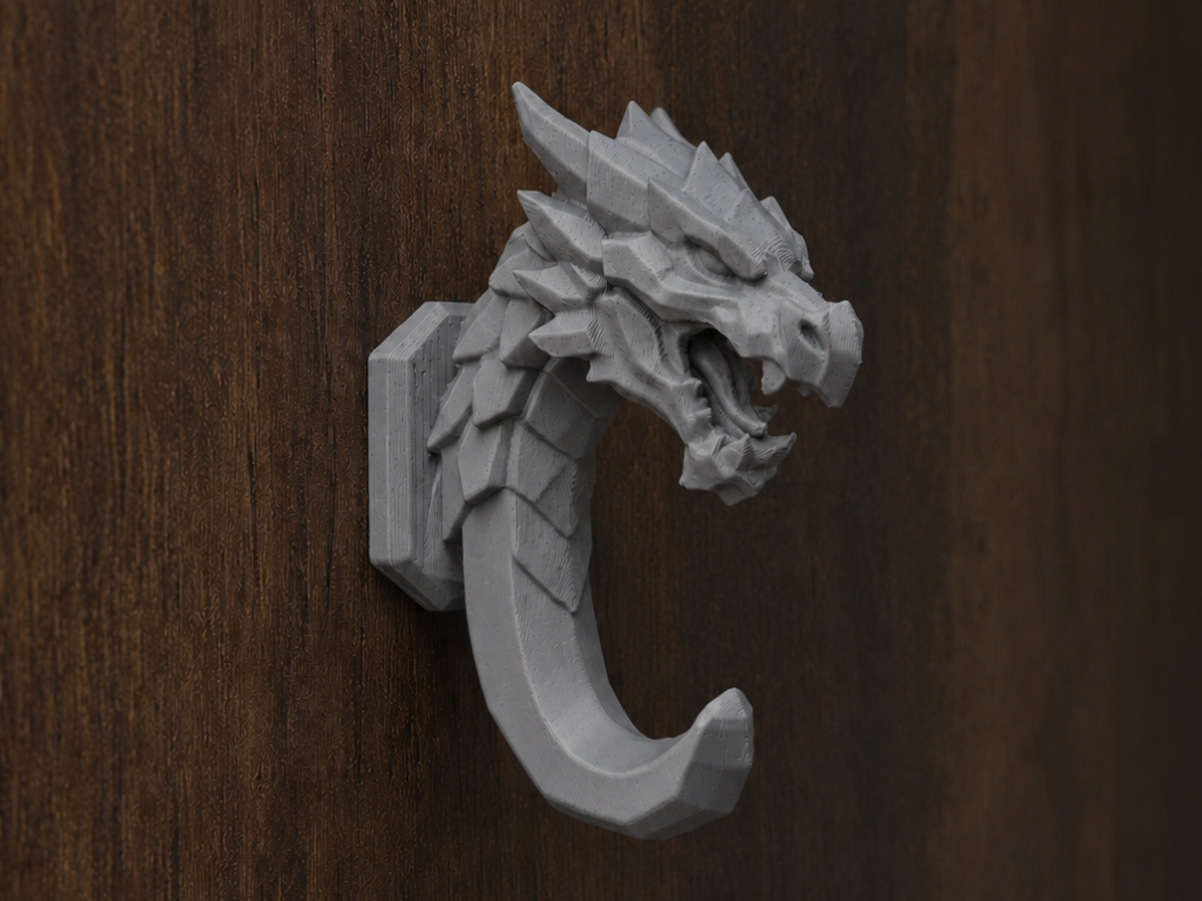 Miniatura 2 do modelo 3D Dragon Wall Hook