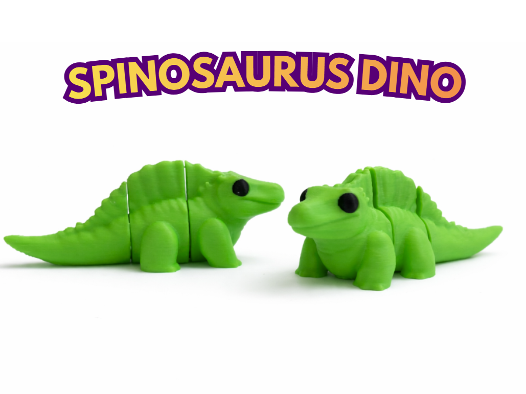 Cute Articulated Spinosaurus Dino Flexi Mini  