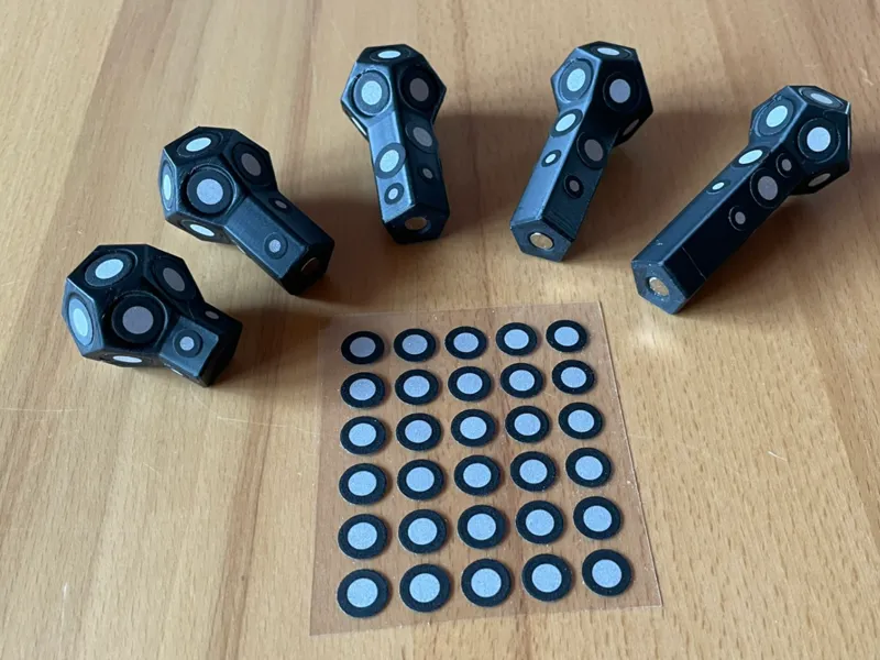 3D Scan Marker mit Magnet in Pentagon Form