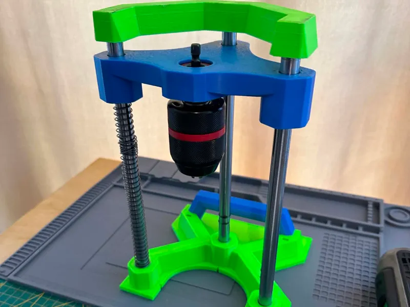 Drill stand, precision drill guide, auxiliary tool