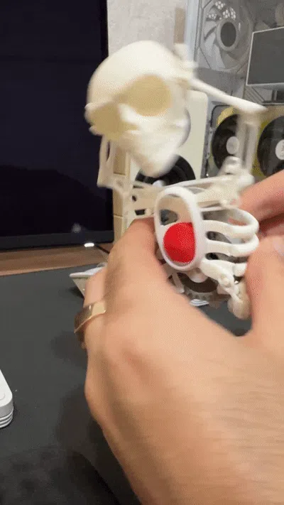 Wind-Up Dancing Skeleton Toy - Toys - PLA - 3D printed product - фото 3