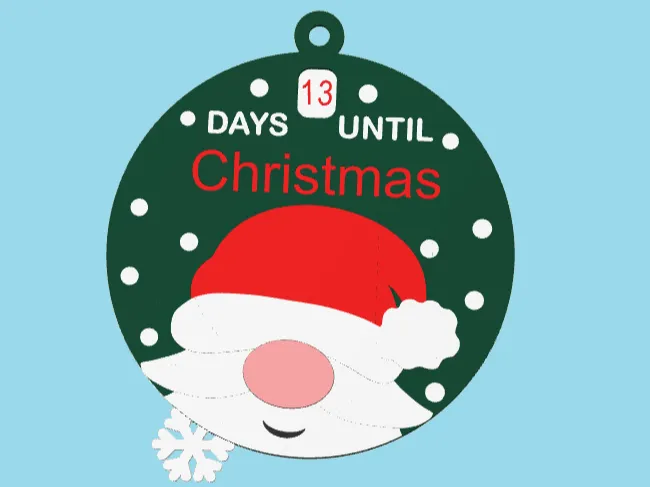 CHRISTMAS COUNTDOWN ORNAMENT