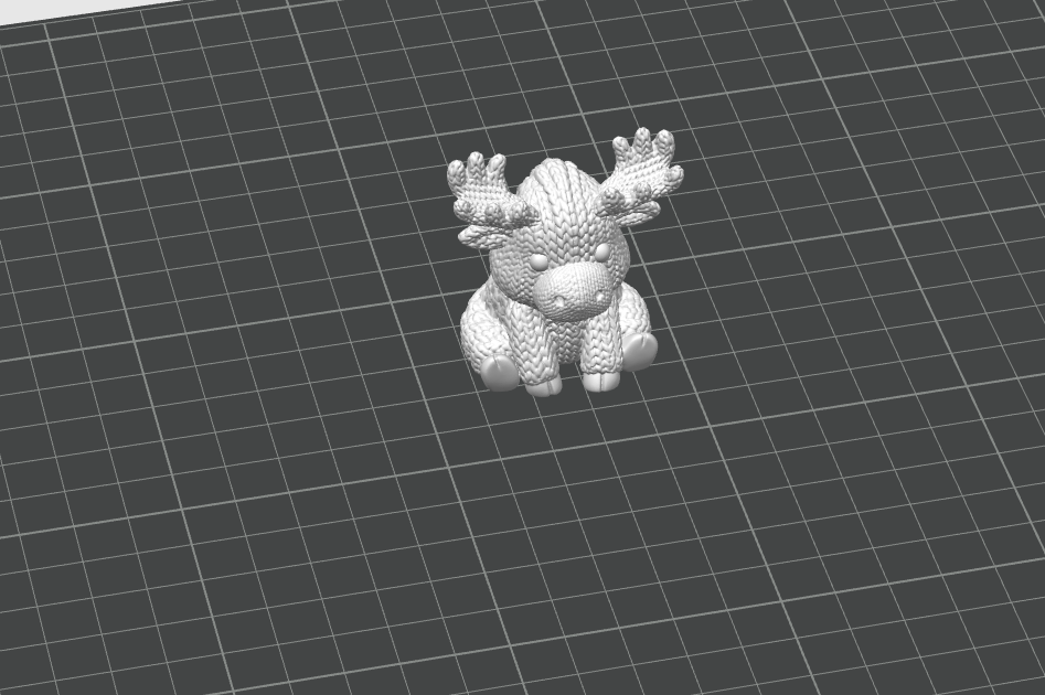 Miniatura 2 do modelo 3D Knitted Moose