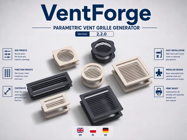 VentForge - Parametric Vents & Covers
