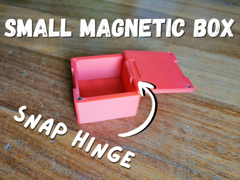 Easy-Print Magnetic Utility Box with Snap-In Hinge