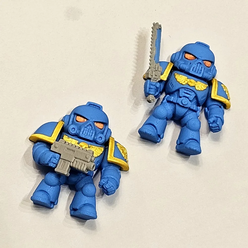 Set of 2 Space Marines miniatures (fridge magnets) - Free 3D Print ...
