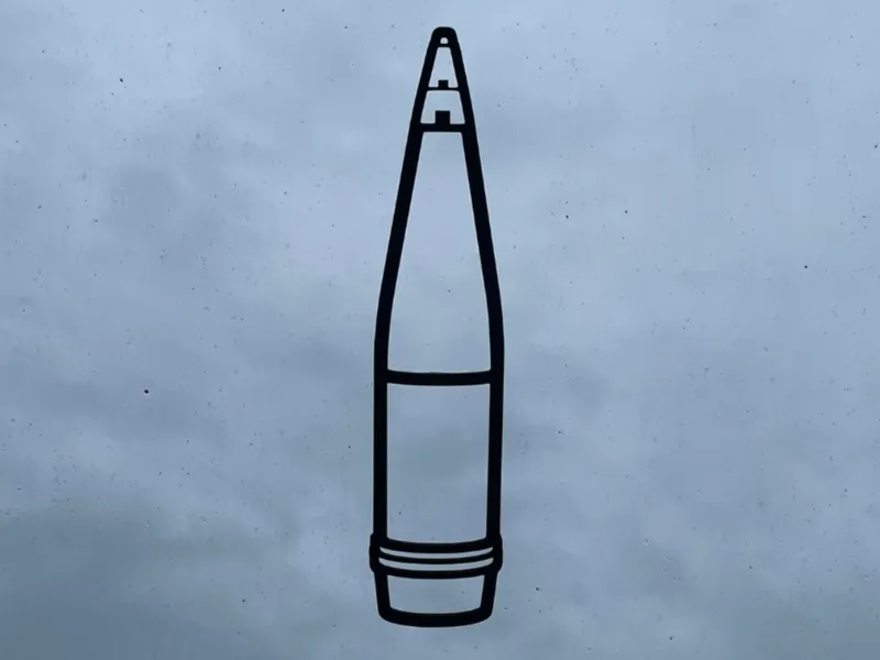 Artillery shell wall art