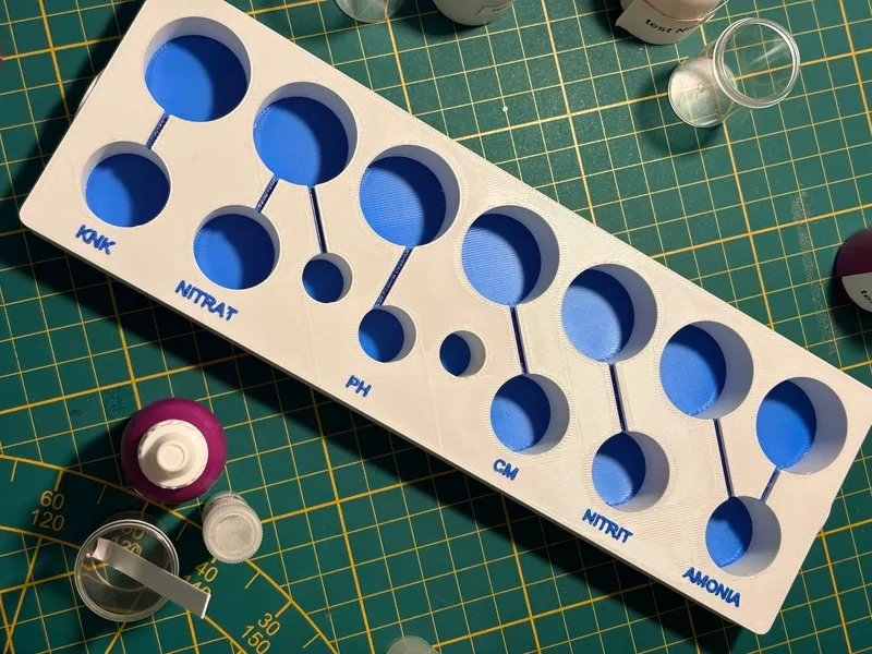 Aquar Water Test Organizer - Flat or Gridfinity