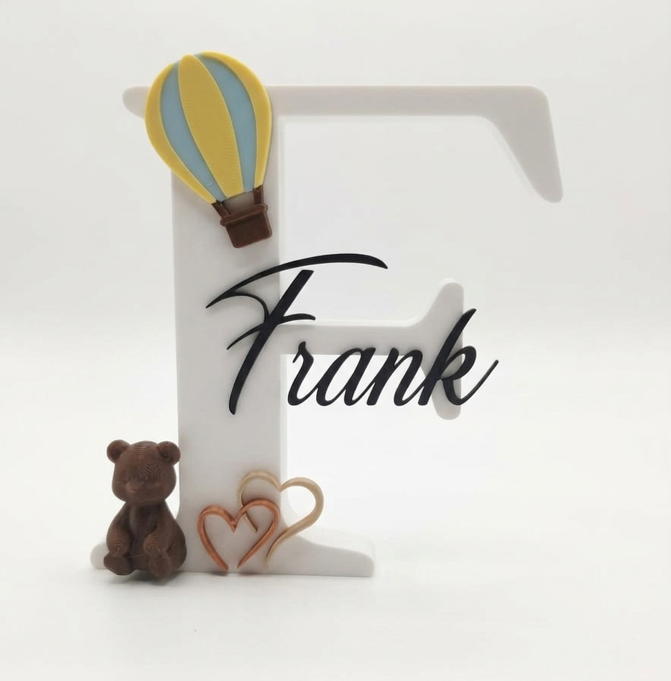 Miniatura 10 do modelo 3D Customizable Decorated Letters V2