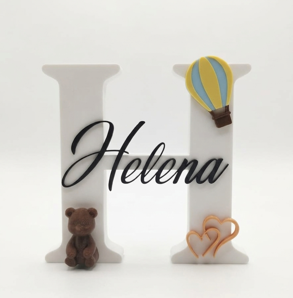 Miniatura 16 do modelo 3D Customizable Decorated Letters V2