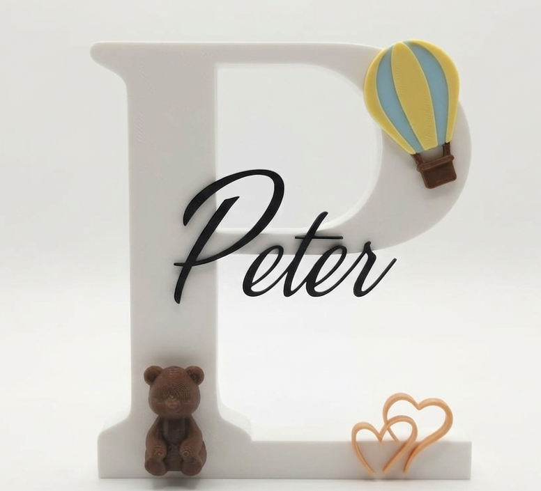 Miniatura 8 do modelo 3D Customizable Decorated Letters V2
