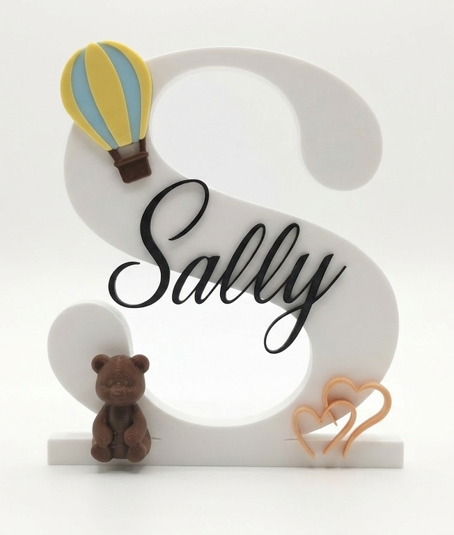 Miniatura 18 do modelo 3D Customizable Decorated Letters V2