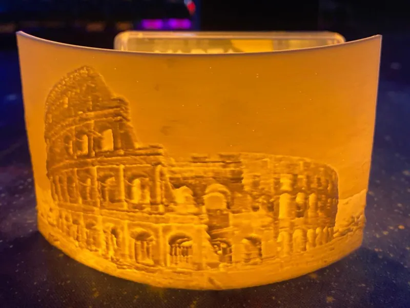 litofania di colosseo 