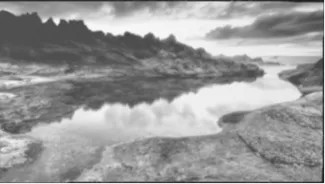 beautiful lithophane of the mountain