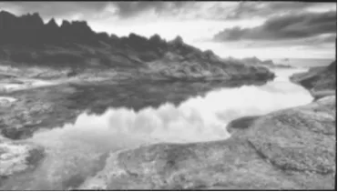 beautiful lithophane of the mountain
