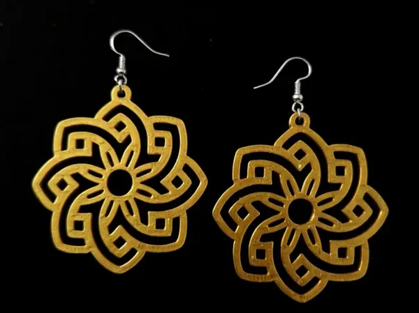 Boucles d'oreilles 007 - impression facile