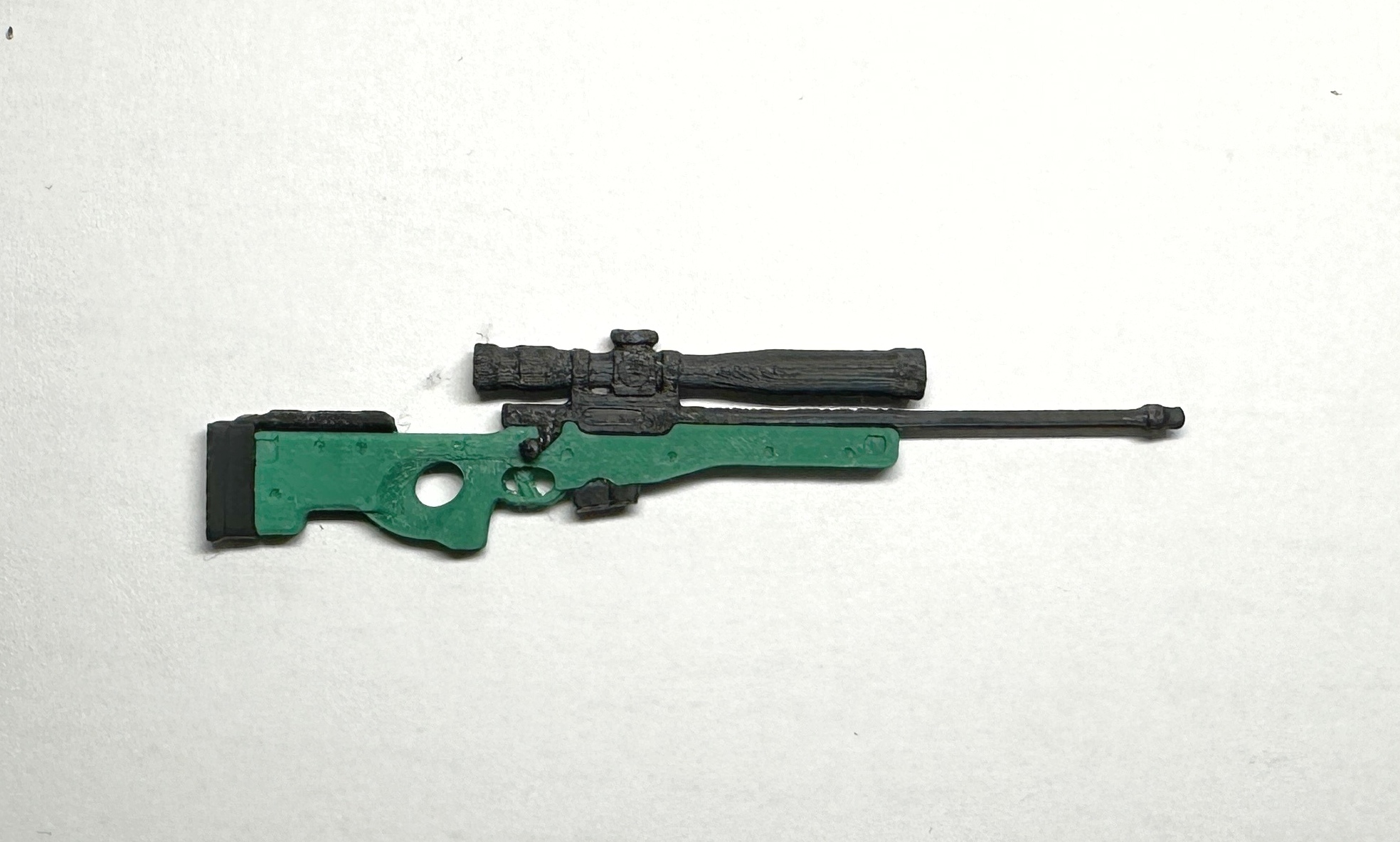 Miniatura 1 do modelo 3D 乐高小人武器 AWM 狙击枪