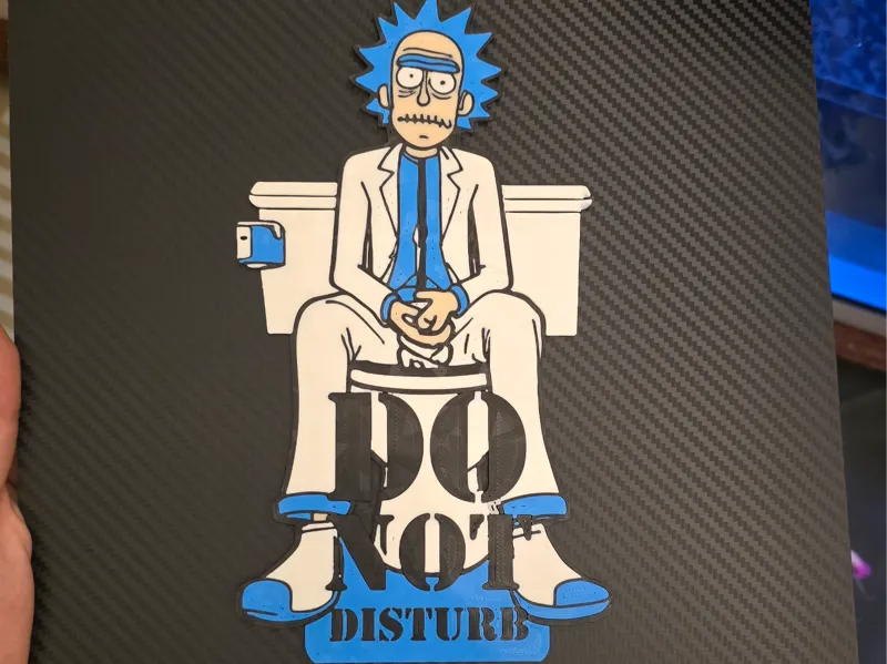 RICK BATHROOM - DO NOT DISTURB