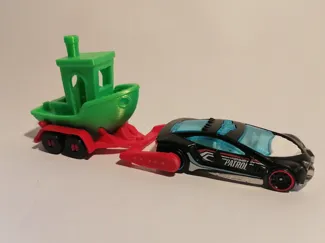 Auto Anhänger Benchy für Modelautos 1:64