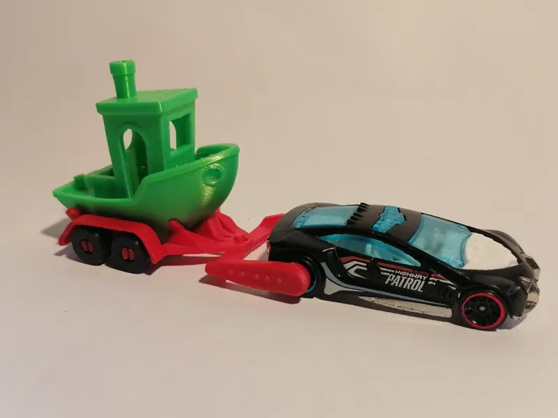 Auto Anhänger Benchy für Modelautos 1:64