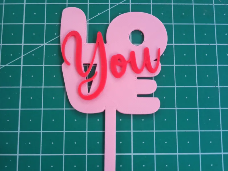 LOVE YOU CAKE TOPPER VALENTINE SPECIAL