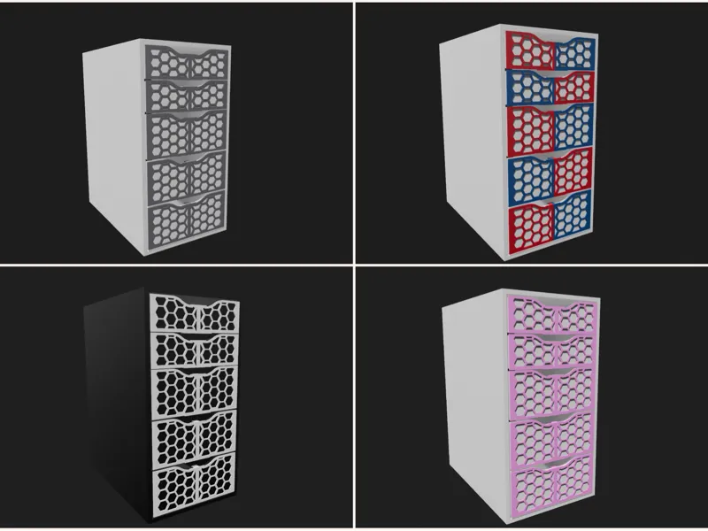 IKEA Desk Decor | Hex Pattern |No AMS Required