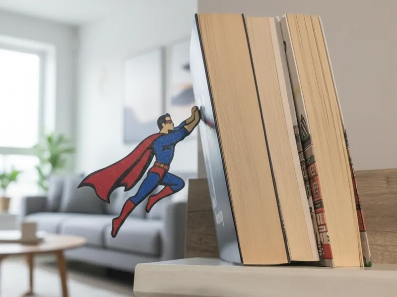 Floating Superhero Book Holder