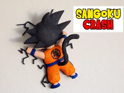 Dragon Ball - Goku Crushed - Wall Decal