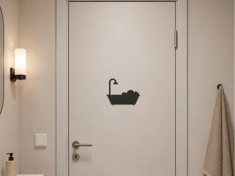 Signalétique pour Salle de bain