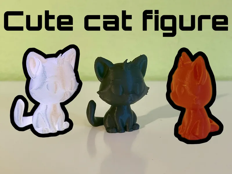 Cute little cat figure