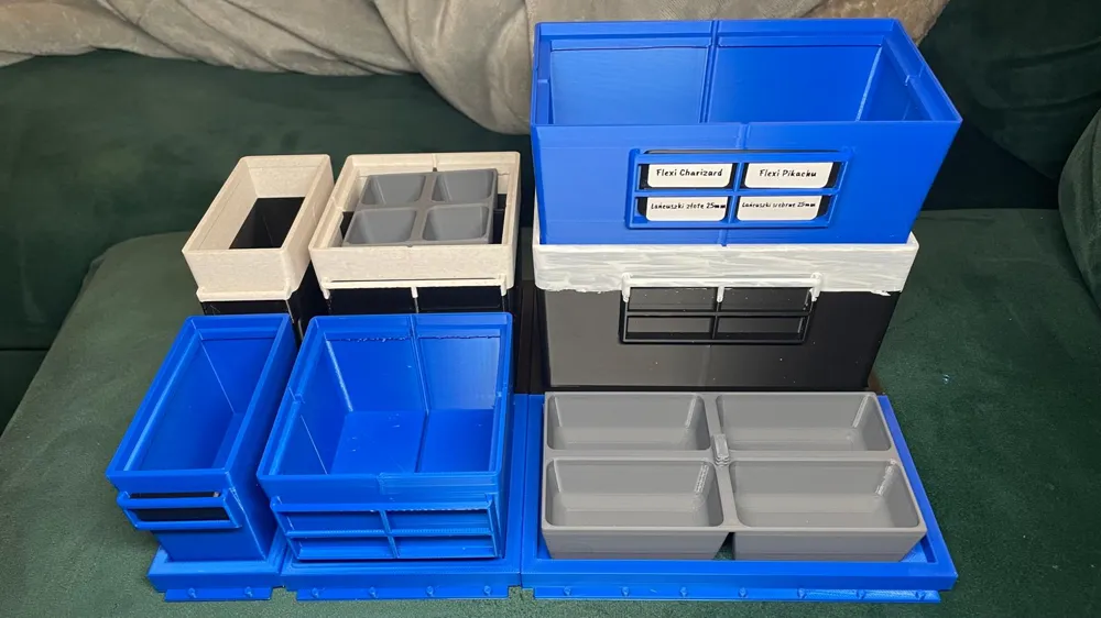 Container Box System Organizers Stacking Toolbox - Free 3D Print Model ...