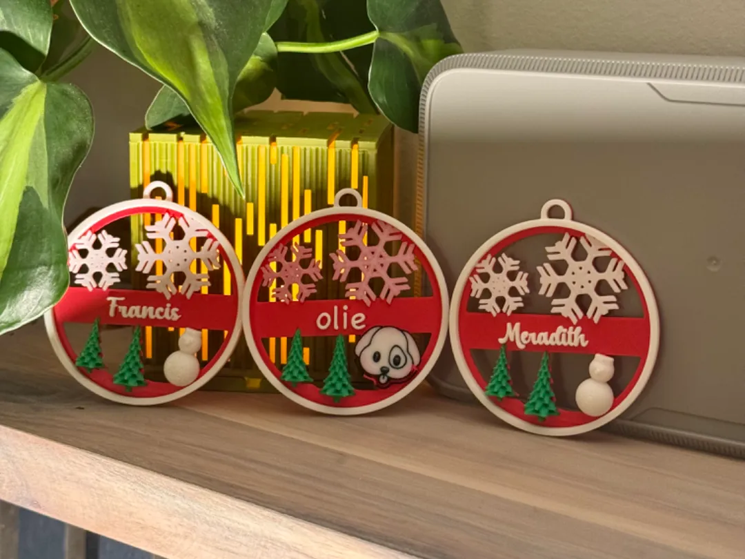 Christmas ornament  Remixed by anish MakerWorld: Download Free 3D Models - 3D model önizlemesi