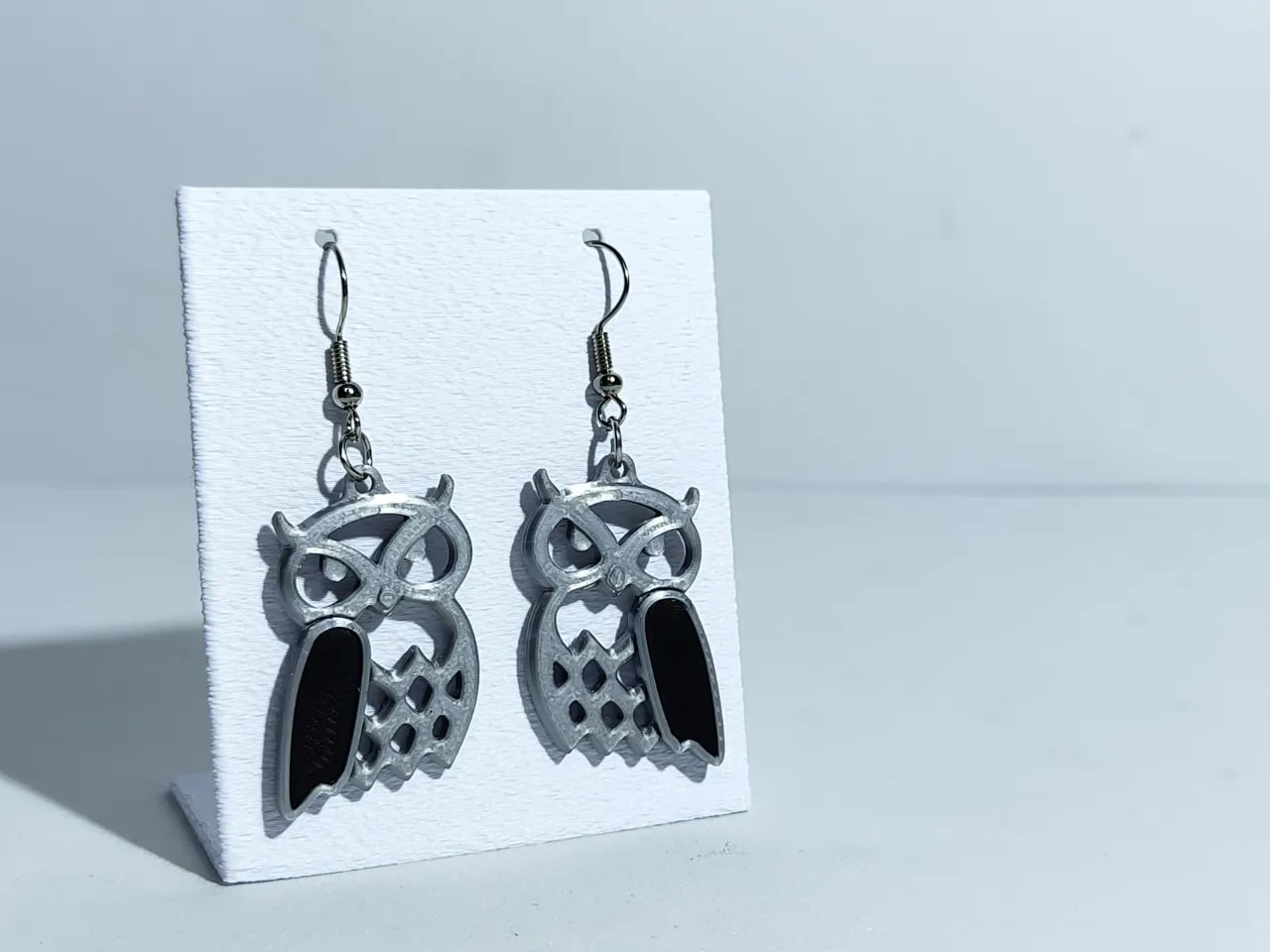 Owl style earrings jewelry GUFO view 3